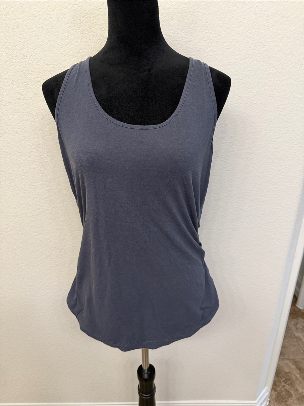 Athleta Charcoal Gray Scoop Neck Tank